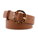 Ceinture Léopard Similicuir Boucle Ronde - Vignette | My Léopard