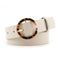 Ceinture beige similicuir et léopard.