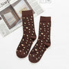 chaussettes léopard marron.