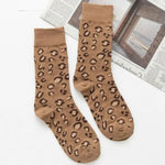 Calcetines de leopardo beige para mujer - Vignette | My Léopard