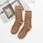 Calcetines de leopardo beige para mujer - Vignette | My Léopard