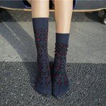 Navy Blue High Leopard Socks - Vignette | My Léopard
