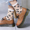 chaussettes léopard transparentes.