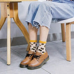 Chaussettes Léopard Transparentes Orange - Vignette | My Léopard