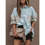 Chemise Veste Imprimé Léopard Bleu - Vignette | My Léopard