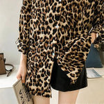 Chemisier Femme Léopard Col - Vignette | My Léopard