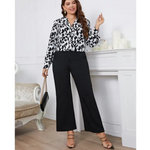 Chemisier Imprimé Léopard Noir et Blanc - Vignette | My Léopard