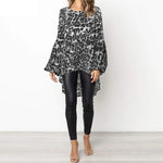 Chemisier Léopard Asymétrique Gris - Vignette | My Léopard