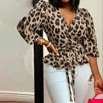Leopard Wrap Blouse - Vignette | My Léopard