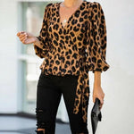 Leopard Wrap Blouse - Vignette | My Léopard