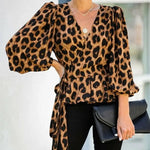 Leopard Wrap Blouse - Vignette | My Léopard