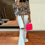 Leopard Wrap Blouse - Vignette | My Léopard