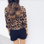 Blusa con estampado de leopardo y escote - Vignette | My Léopard