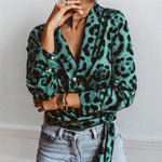 Chemisier Léopard Élégant Vert - Vignette | My Léopard