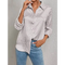 Leopard Printed Satin Silk Shirt Women Long Sleeve Button