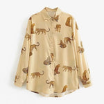 Chemisier Léopard SERENA Beige - Vignette | My Léopard