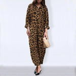 Brown leopard women's jumpsuit - Vignette | My Léopard