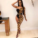 Combinaison sexy léopard asymétrique - Vignette | My Léopard