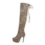 Leopard platform thigh boots - Vignette | My Léopard