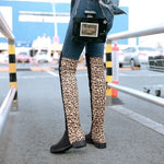 Flat leopard thigh boots - Vignette | My Léopard