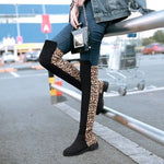 Flat leopard thigh boots - Vignette | My Léopard
