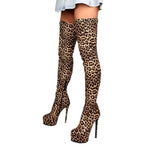 Cuissardes motif léopard à talons - Vignette | My Léopard