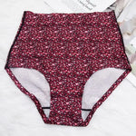 Burgundy High Waist Leopard Panties - Vignette | My Léopard