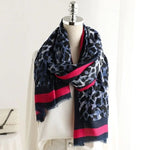 Écharpe Léopard Audacieuse Bleue - Vignette | My Léopard