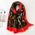 Écharpe Léopard et Rouge - Vignette | My Léopard