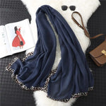 Écharpe Léopard Tendance Bleue Marine - Vignette | My Léopard