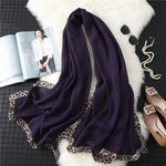Écharpe Léopard Tendance Violette - Vignette | My Léopard