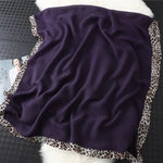 Écharpe Léopard Tendance Violette - Vignette | My Léopard