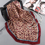 Bufanda clásica de leopardo burdeos - Vignette | My Léopard