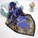 Bufanda original de leopardo azul y negro - Vignette | My Léopard