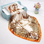 Original Orange Leopard Scarf - Vignette | My Léopard