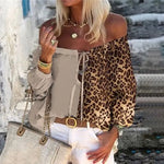 Haut Léopard Col Bateau Tendance - Vignette | My Léopard