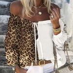 Haut Léopard Col Bateau Tendance - Vignette | My Léopard