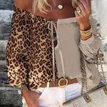 Haut Léopard Col Bateau Tendance - Vignette | My Léopard