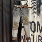 Jean à Sequins Léopard Gris - Vignette | My Léopard