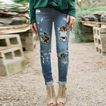 Leopard ripped jeans - Vignette | My Léopard