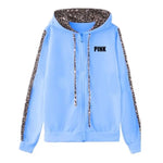 "PINK" Blue Leopard Jogging Pants - Vignette | My Léopard