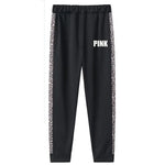 "PINK" Black Leopard Jogging Pants - Vignette | My Léopard