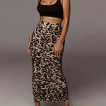 Jupe Longue Crayon Léopard Jaune - Vignette | My Léopard