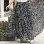 Jupe Longue Léopard Élégante Noire - Vignette | My Léopard