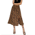 Auburn Leopard Slit Midi Skirt - Vignette | My Léopard