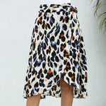 White Leopard Wrap Skirt - Vignette | My Léopard