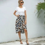 White Leopard Wrap Skirt - Vignette | My Léopard