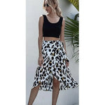 Jupe Portefeuille Léopard Bleu - Vignette | My Léopard