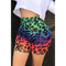 Legging Cycliste Léopard Coloré