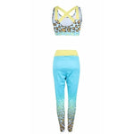 Blue Gradient Leopard Leggings - Vignette | My Léopard